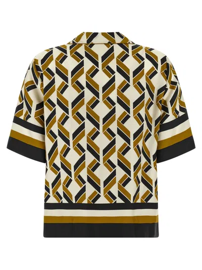 Eres Tube Geometric-print Short-sleeve Shirt In Multi