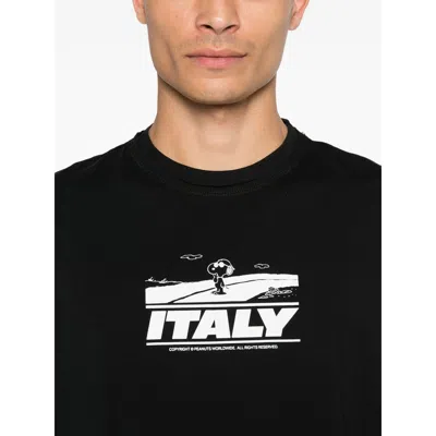 Iceberg X Peanuts Snoopy-print T-shirt In Black