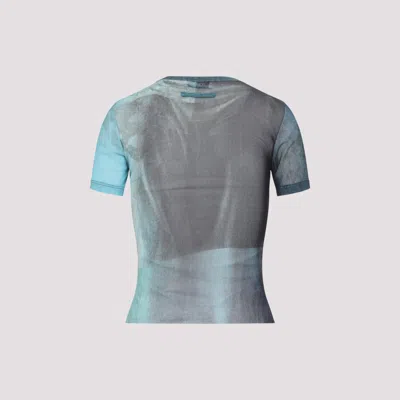 Jean Paul Gaultier Mesh Baby Printed Water T-shirt In Blue