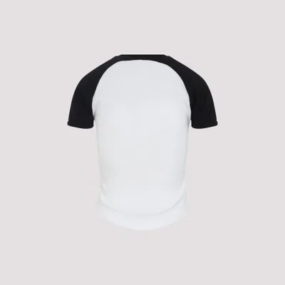 Courrèges Circle Contrast Cotton Jersey T-shirt In Multi