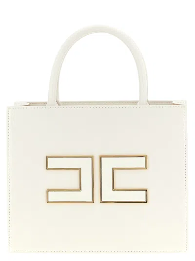 Elisabetta Franchi Logo-plaque Tote Bag In Neutral