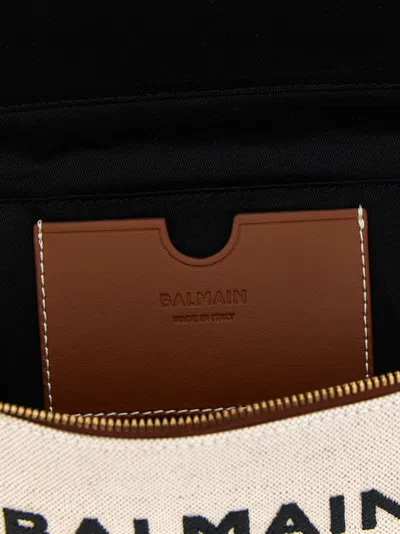 Balmain Trousse B-army Crossbody Bags Beige