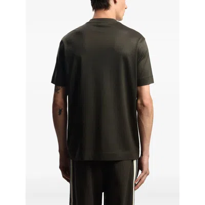 Emporio Armani Lyocell Blend Jersey T-shirt With 3d-effect Logo