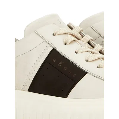 Hogan Sneakers Striped Panel Flat Sole