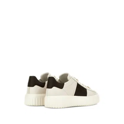 Hogan Sneakers Striped Panel Flat Sole
