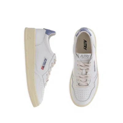 Autry Sneakers Medalist Low In White Leather And Tempest In White