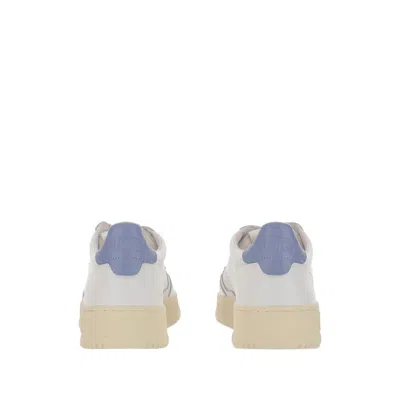 Autry Sneakers Medalist Low In White Leather And Tempest In White