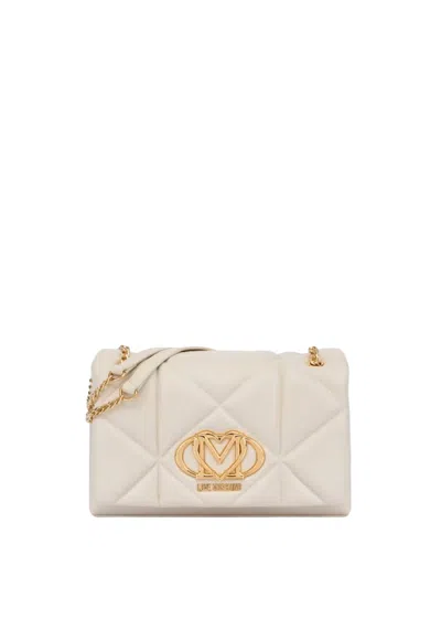 Love Moschino Shoulder Chain Bag In White