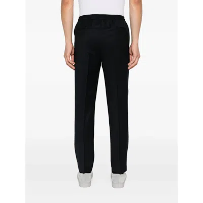 Briglia 1949 Drawstring Wool Trousers In Black