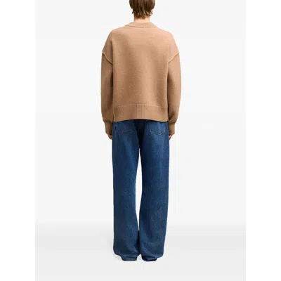 Ami Alexandre Mattiussi Wool Sweaters In Neutral
