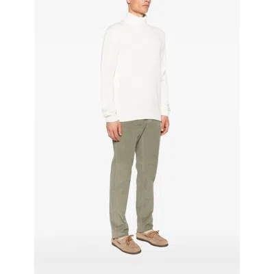 Zanone Turtleneck Wool Sweater In White