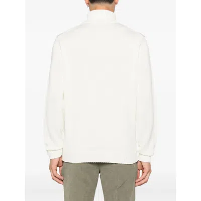 Zanone Turtleneck Wool Sweater In White