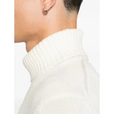 Zanone Turtleneck Wool Sweater In White