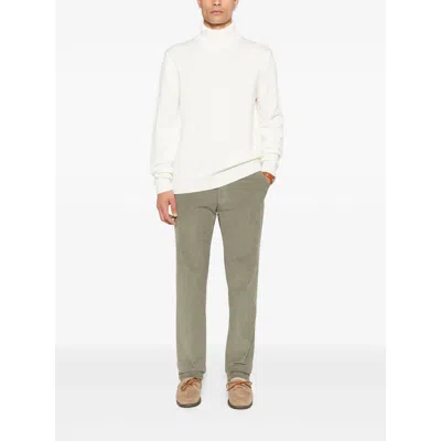 Zanone Turtleneck Wool Sweater In White