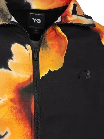 Y-3 Aop Track Top 3-stripes Sweatshirts Multicolor In Black