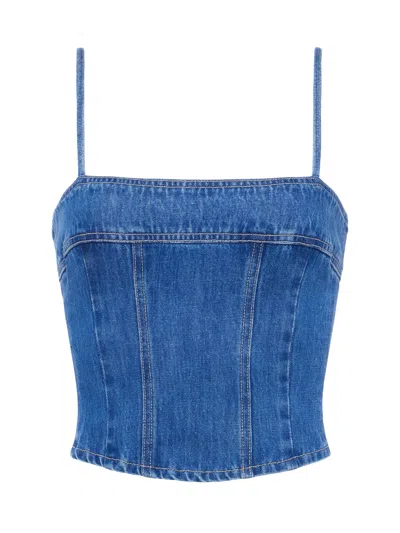 L Agence Arlin Denim Tank