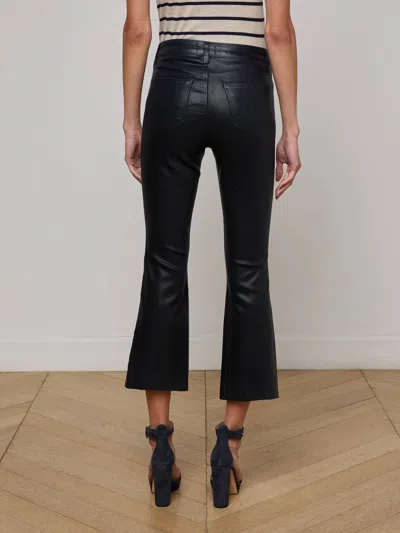 L Agence Kendra Coated Cropped Flare Jean