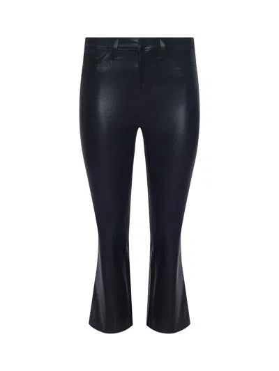 L Agence Kendra Coated Cropped Flare Jean