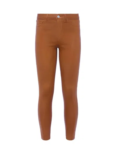 L Agence Margot Coated Cropped Skinny Jean