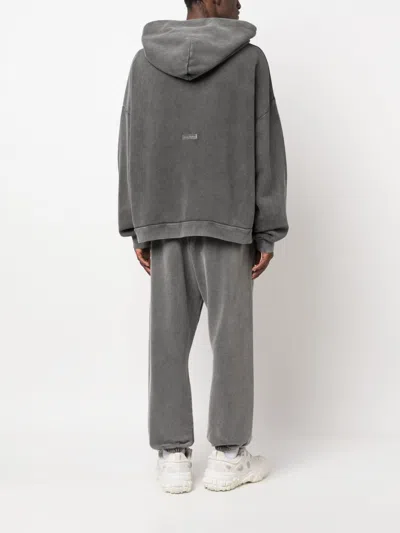 Acne Studios Man Black Sweatshirts In Gray