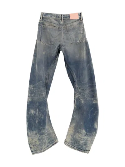 Acne Studios 5-pocket Mid Rise Organic Cotton Jeans In Blue
