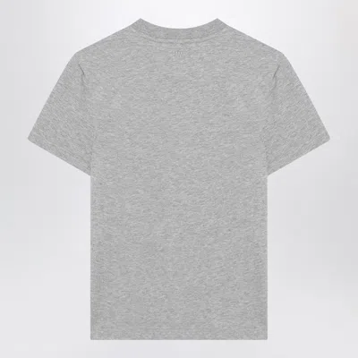 Ami Alexandre Mattiussi Ami Paris T-shirt Ami De Coeur Grey In Cotton Men In Gray