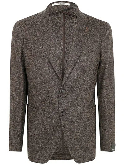 Tagliatore Men's Single Breast Jacket In Brown