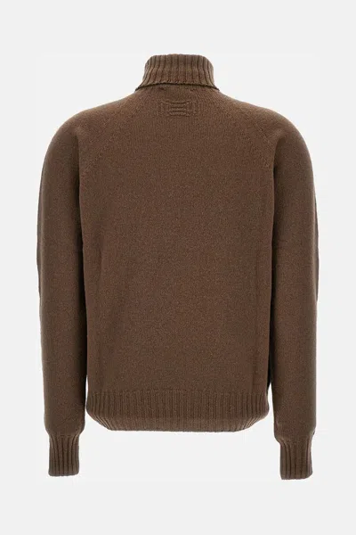 Drumohr Wool Turtleneck In Brown