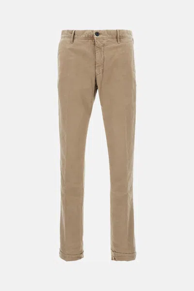 Incotex Tailored Trousers With Pockets And Loops In Brown
