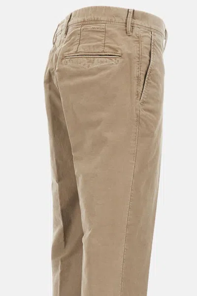 Incotex Tailored Trousers With Pockets And Loops In Brown