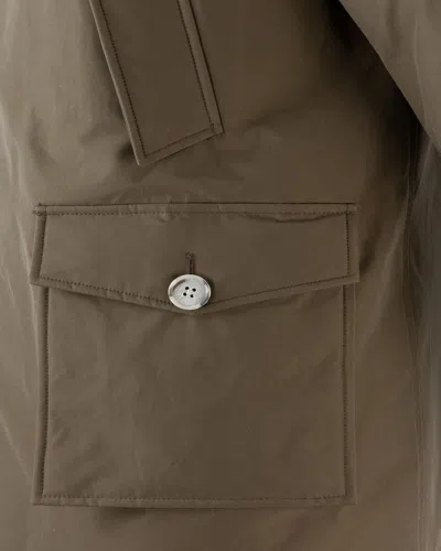 Woolrich Arctic Parka With Removable Brown Fur In Brown