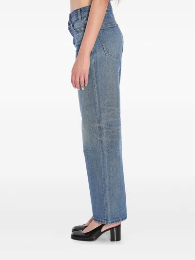 Celine Women Denim Cotton Jeans In Blue