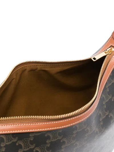 Celine Women Heloise Triomphe Canvas Medium Shoulder Bag In Multi