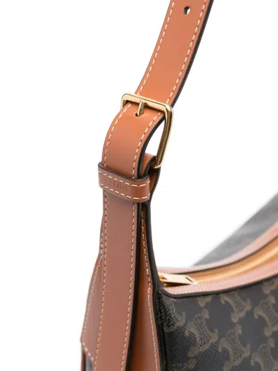 Celine Women Heloise Triomphe Canvas Medium Shoulder Bag In Multi