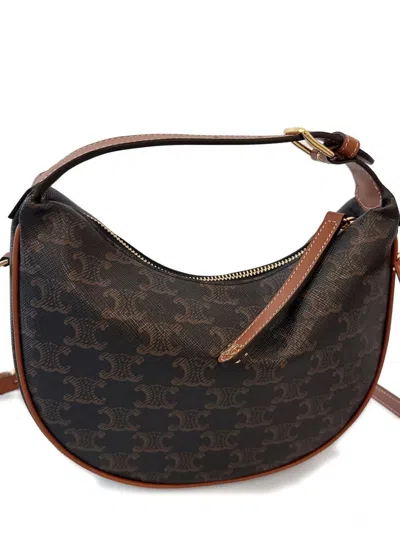 Celine Women Lulu Teen Triomphe Canvas Shoulder Bag In Multi