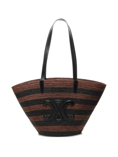 Celine Women Panier Rafia Tote Bag In Multi