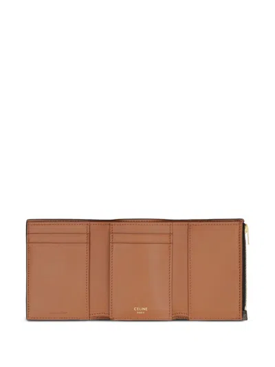 Celine Women Triomphe Canvas Wallet In Multi