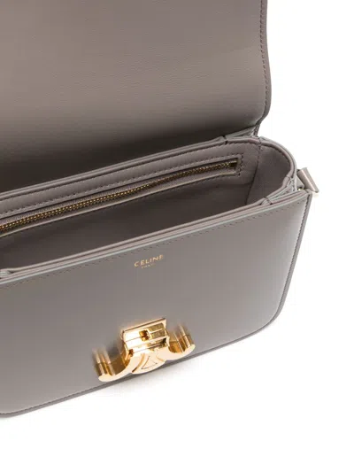 Celine Women Triomphe Leather Crossbody Bag In Multi
