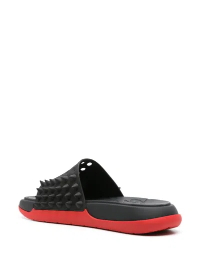 Christian Louboutin Louboutin Men Take It Easy Flat Rubber In Black