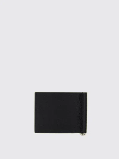 Christian Louboutin Groovy Full-grain Leather Billfold Wallet With Money Clip In Black