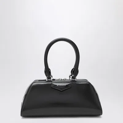 Givenchy Women Antigona East West Small Leather Shoulder Bag In Black