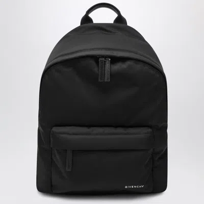 Givenchy Black Backpack With Adjustable Shoulder Straps And Logo On Front In Tech Fabric Man