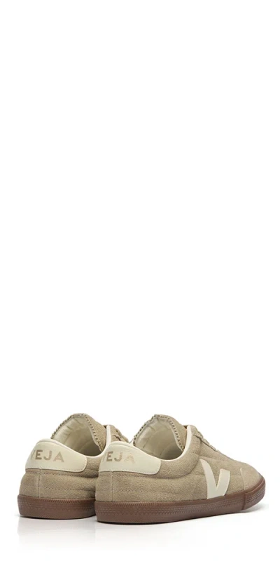 Veja Paneka Suede Sneakers Taupe Pierre Bark In Nude