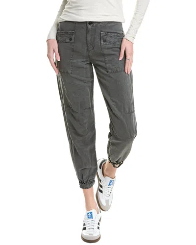 Allsaints Val Linen-blend Trouser In Gray