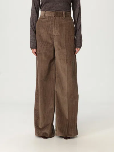 Brunello Cucinelli Cotton Corduroy Pants In Brown