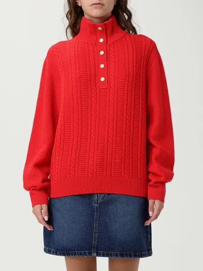 Apc Thea Red Pullover Sweater In Red
