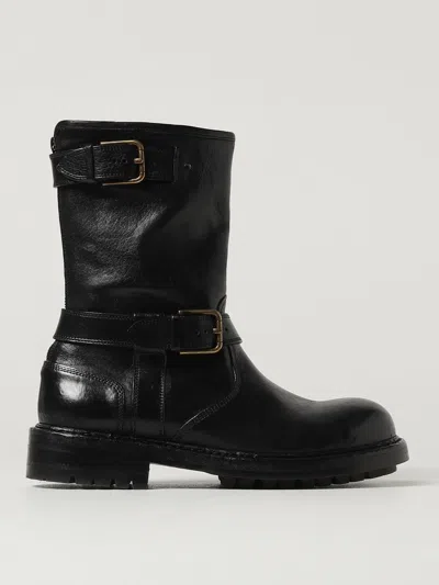 Dolce & Gabbana Dolce&gabbana Men Black Smooth Leather Boot In Black