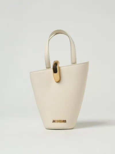 Jacquemus Structured Shoulder Bag Detachable Strap In White