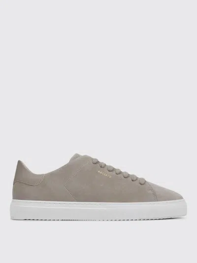 Axel Arigato Clean 90 Beige Sneakers With Side Logo Lettering In Suede Man In Gray