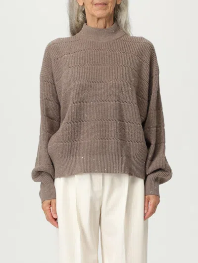 Brunello Cucinelli Sweater  Woman Color Brown In Brown